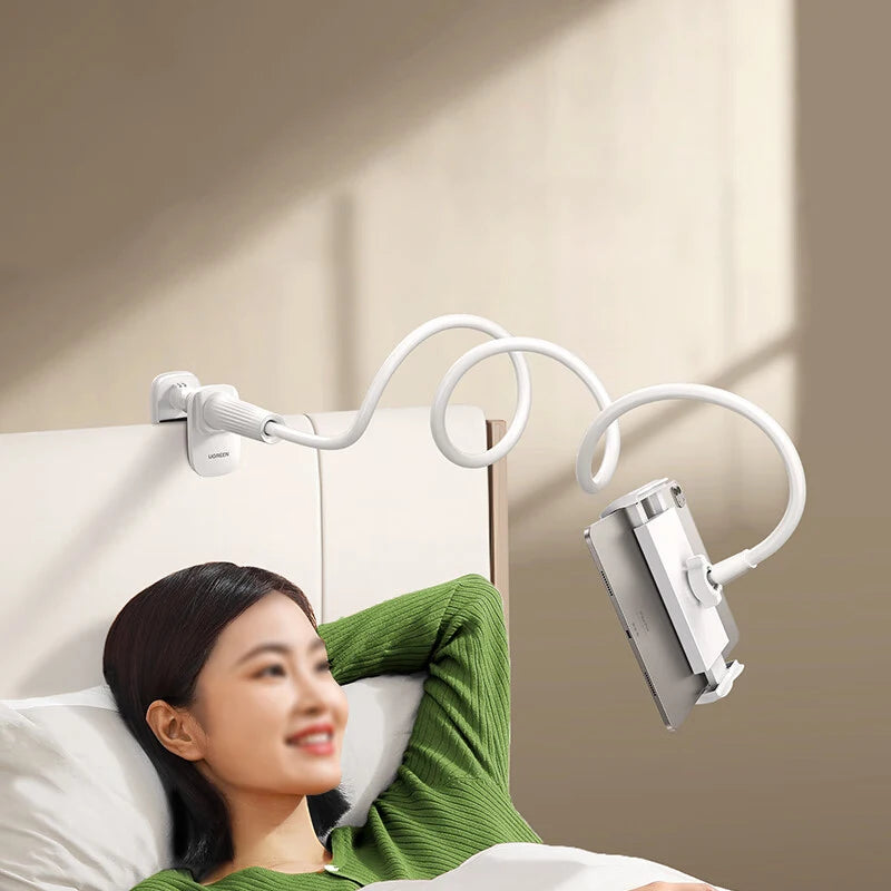 Gooseneck Tablet Holder with Flexible Arm 360 Clip Bed Support For 4 - 11 inches Phone Tablet Bracket for IPad Stand Accessories