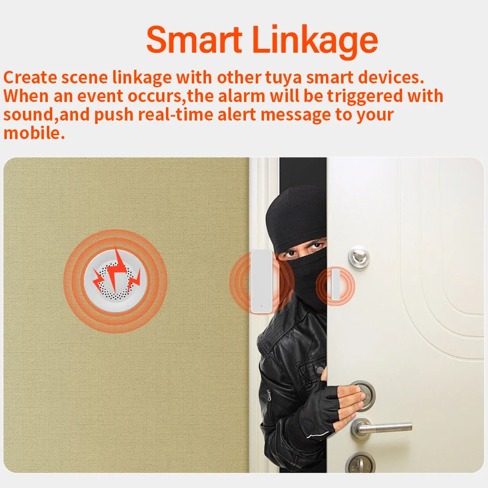 Tuya Zigbee WiFi Smart Siren Alarm 100db Speaker For Smart Home Security Works With SmartLife Alexa Yandex