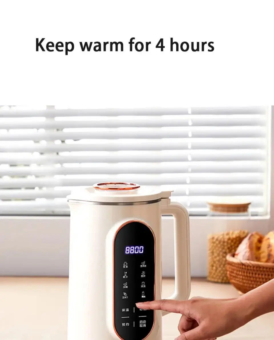 800ml/1500ml Soy Milk Machine Electric Juicer Blender Mixer Soybean Milk Maker High Speed Blenders 10 Blades Breakfast Machine