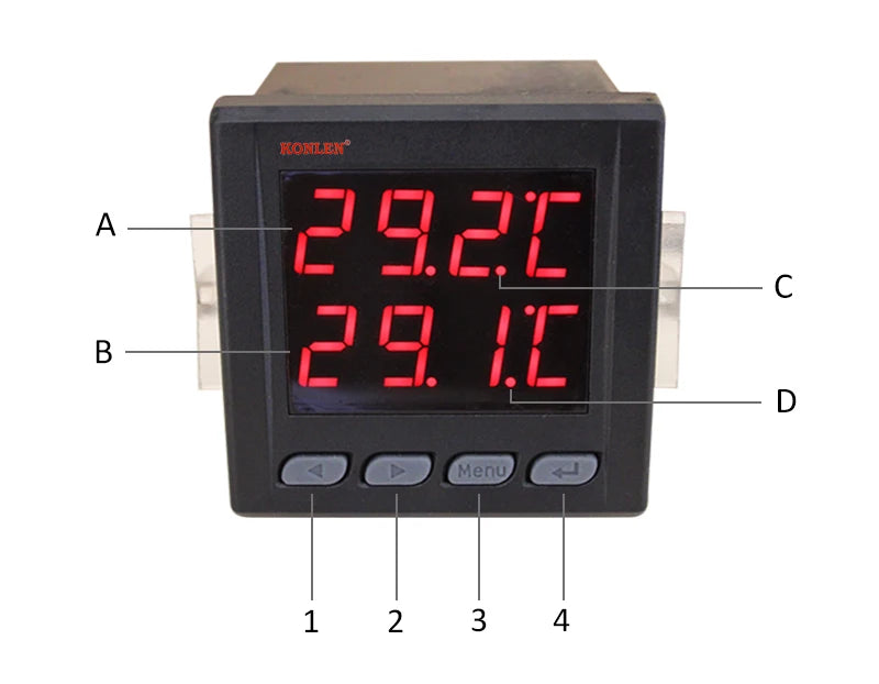 WIFI Dual Temperature Sensor Controller Tuya Thermometer Thermostat with 2 External Probe Boiler Water Heater Freezer Smartlife