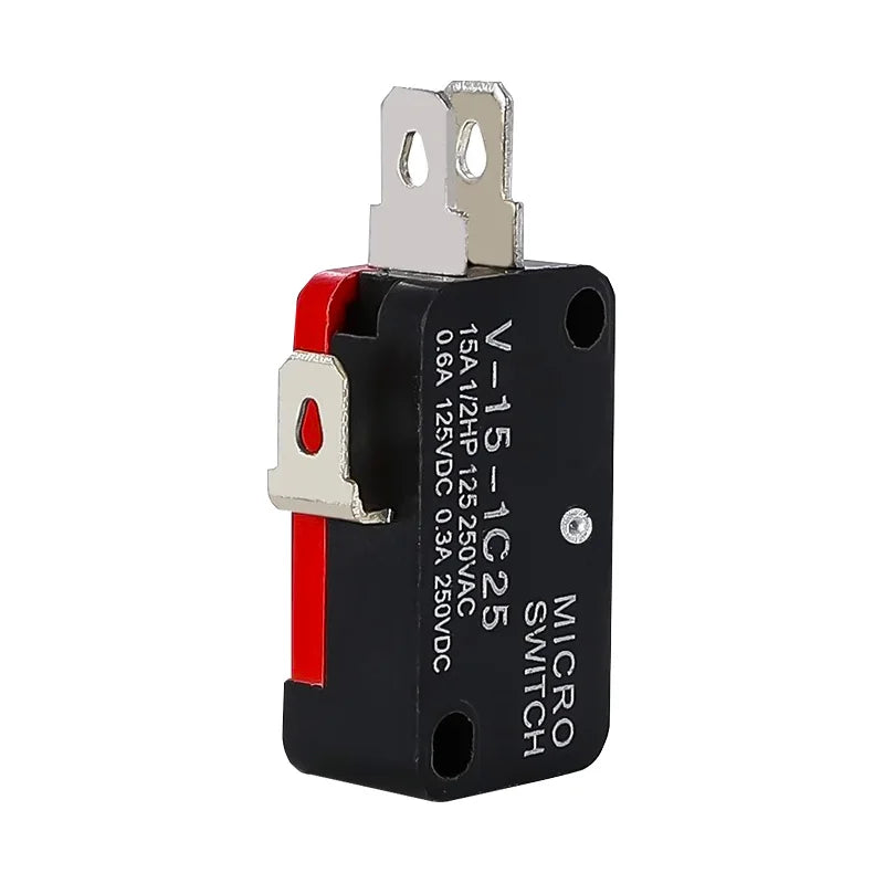 10pcs/lot Large micro switch V-15-1C25, silver point V-15-IC25 microwave oven, contact switch, copper point tact switch