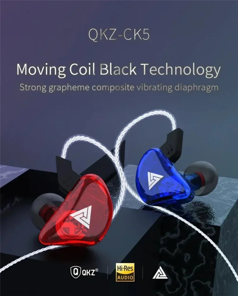 QKZ CK5 FiLe Wired HiFi Earphones