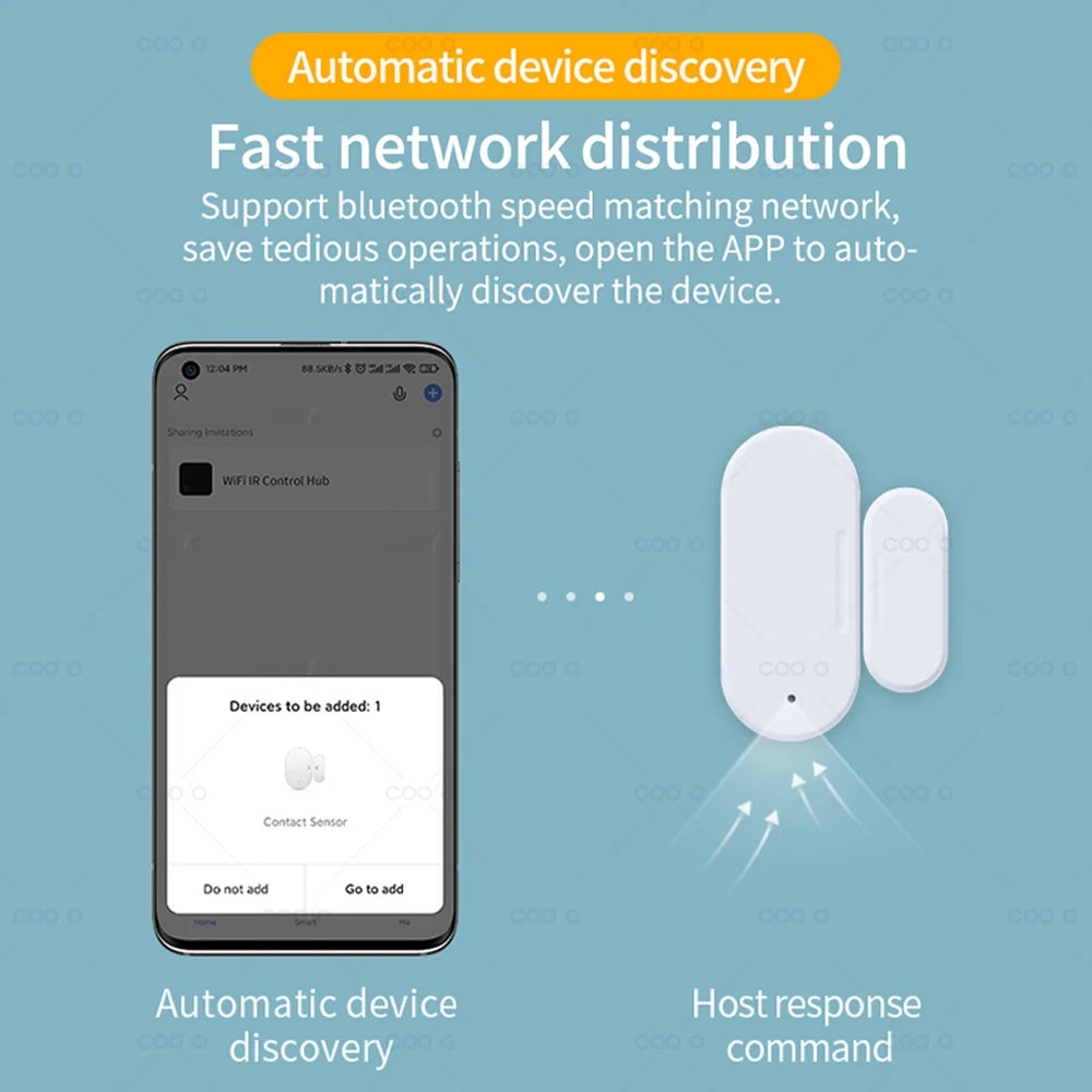 Smart ZigBee 3.0 Door Window Sensor Lux Light Detect 2 in 1 Real Time Wireless Magnetic Alarm App Remote Control Home Security
