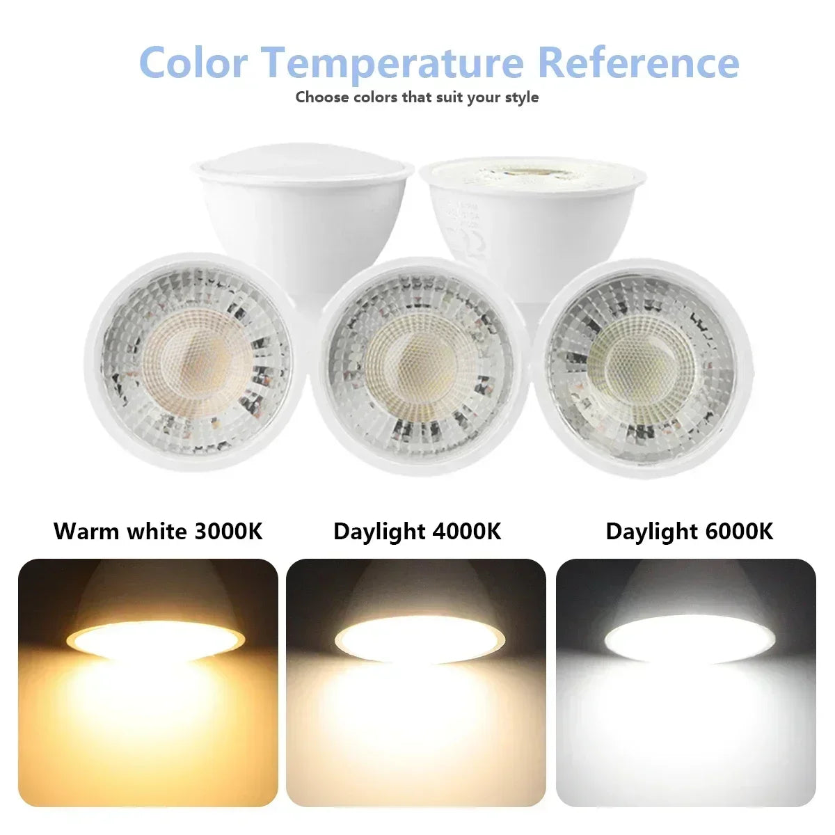 10PCS LED Spotlight Bulb GU10 AC220V 110V 8W 120/38 Degree Beam Angle High Lumen Indoor LED Energy Saving Lights Bulb