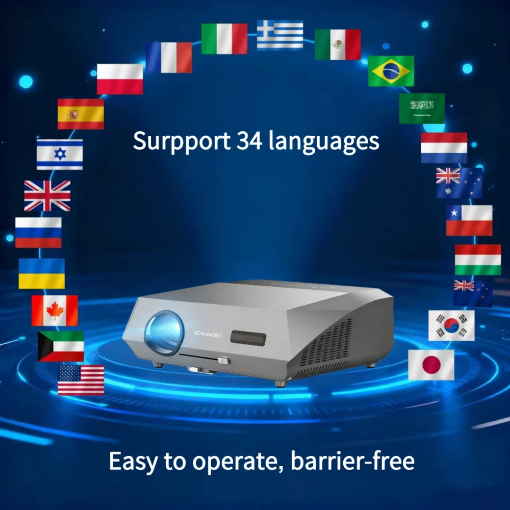 4K auto focus movie projector 3800 ANSI 2.4+5G wifi bluetooth 1080P full hd HDR android tv video daytime projector home theater