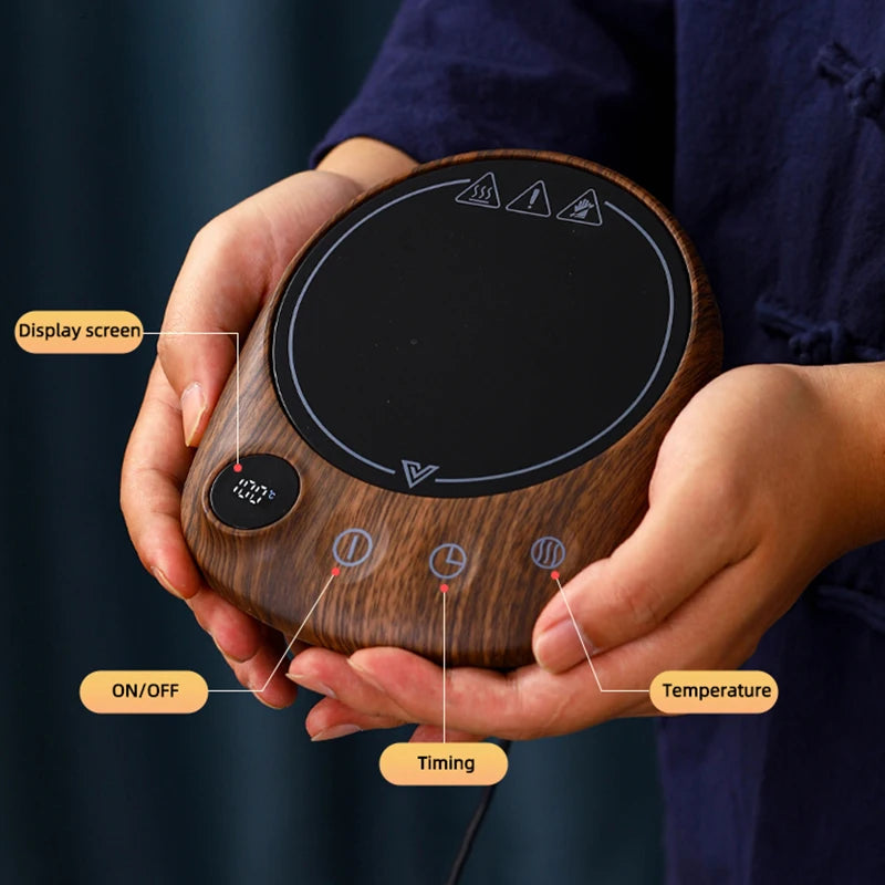 100°C Cup Heater Coffee Mug Warmer Hot Tea Makers Warmer Coaster 5 Gear Temperature Cup Heaters Coffee Milk Tea Heating Pad 220V