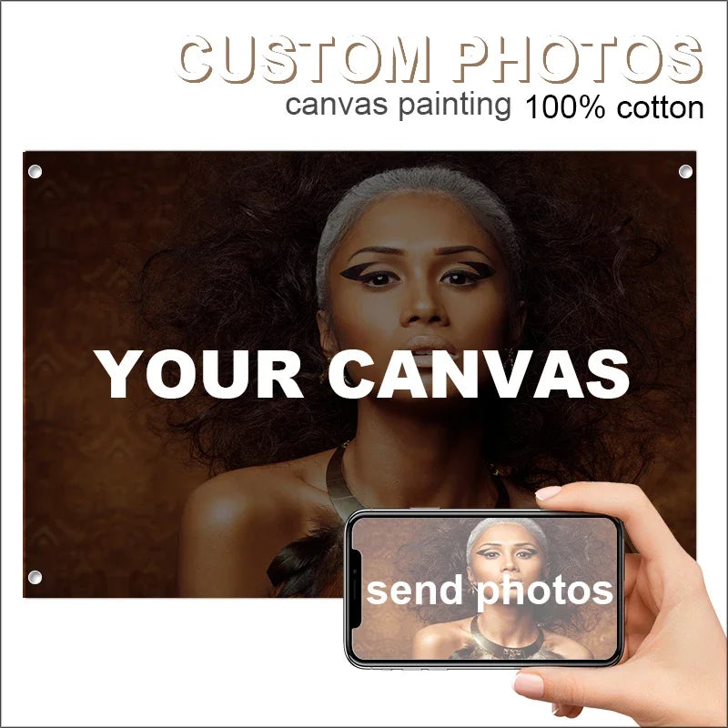 Custom Photos Wall Art with Your Photos Decor Paintings Personalised Gifts Custom Posters Canvas Prints in Any Size Wood Frame