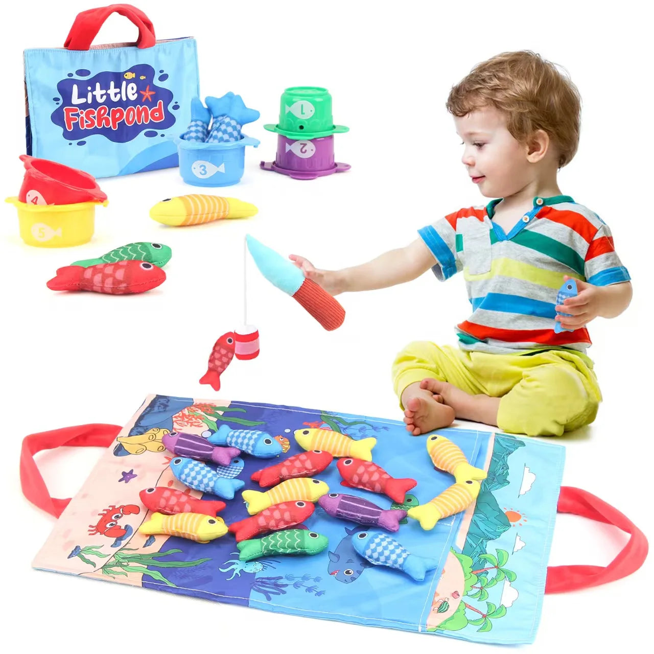 Fishing Battle Board Game Kid Fishing Master Toy Fish Body Stretchable Long Short Competition Family Interaction Educational Toy