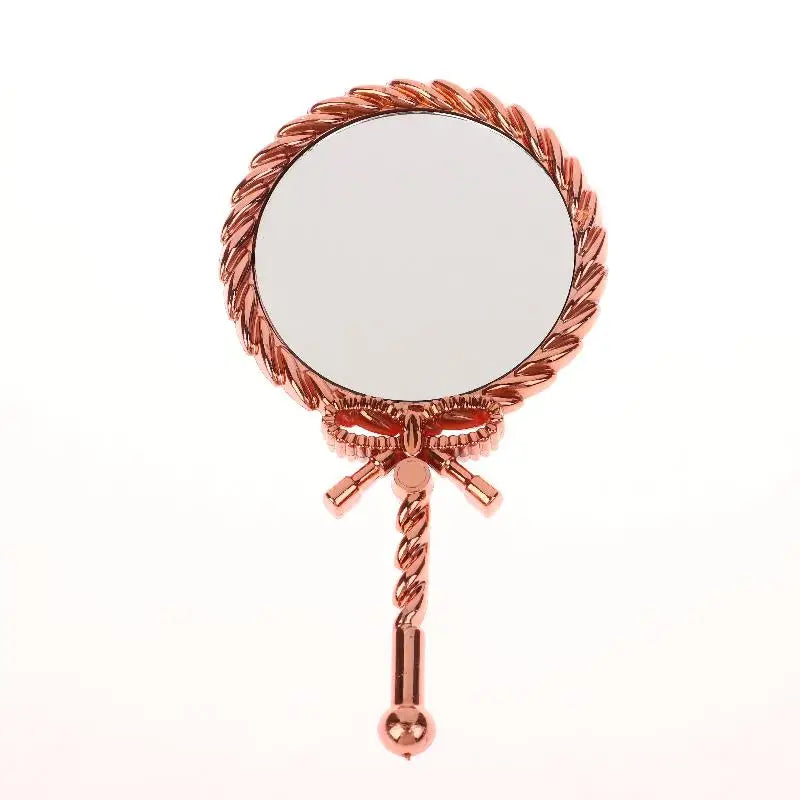 Handheld Makeup Mirror Round Portable Cosmetic Mirror European Mirror European For Dressing Room Home Use Professional Use
