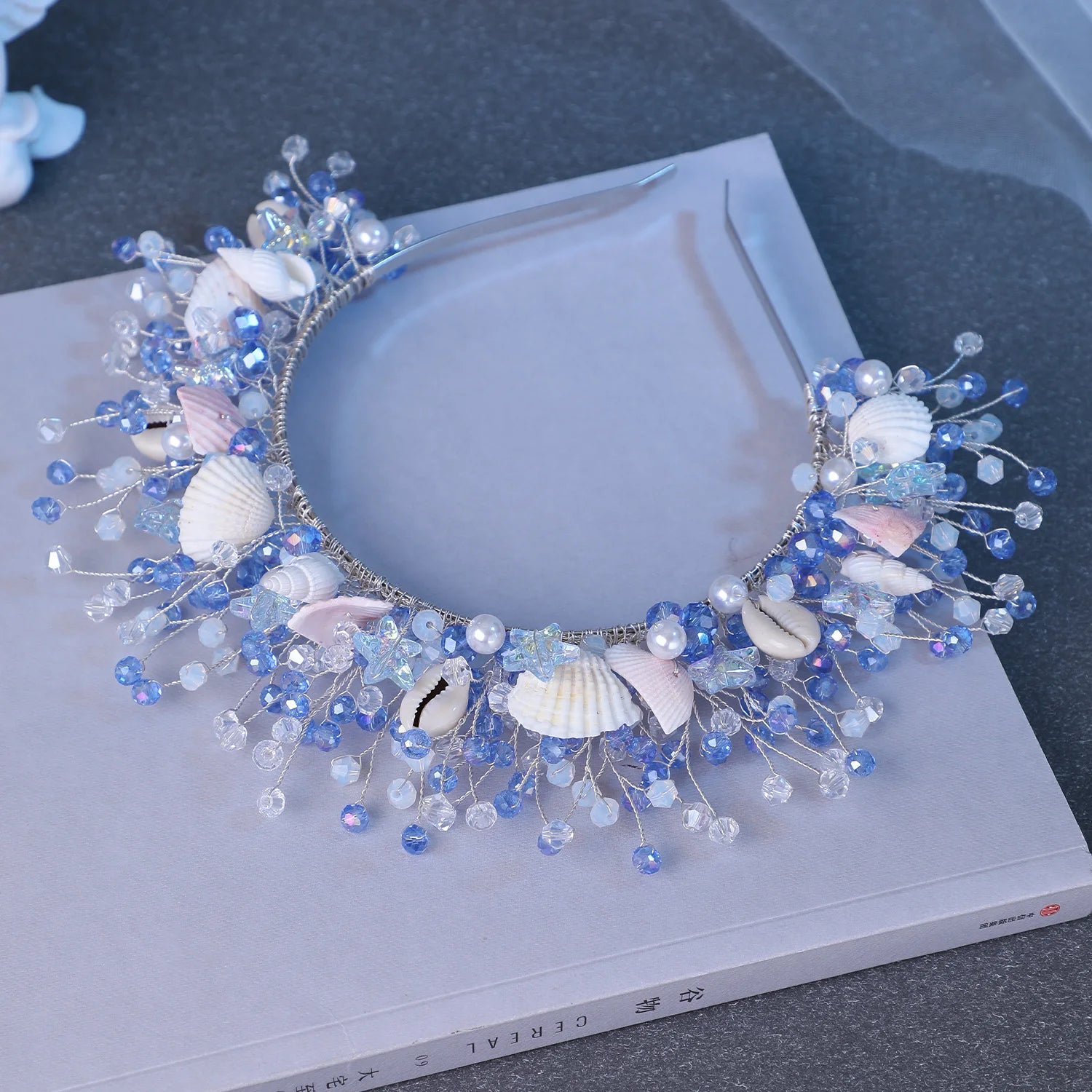 Luxury Handmade Shell Conch Beads Headbands For Women Bride Wedding Hair Accessories Hairbands Vacation