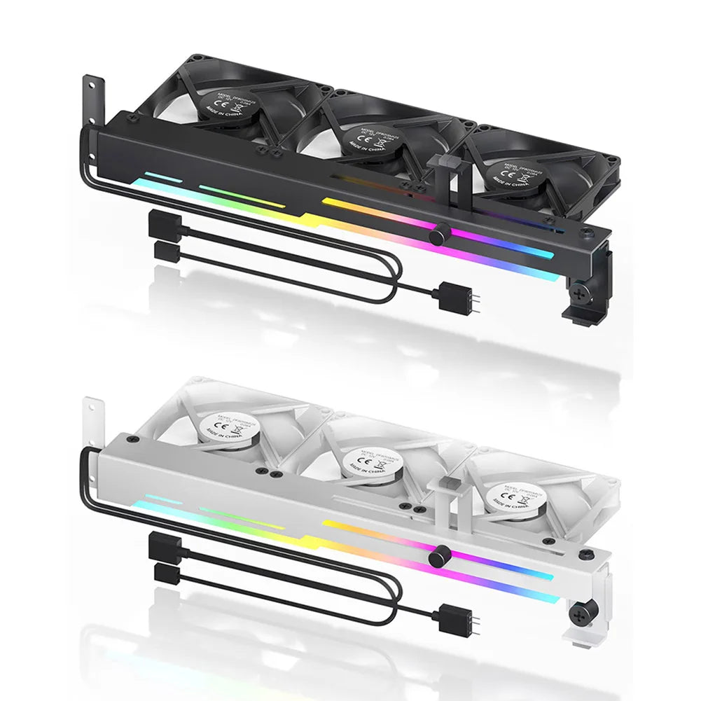 GCC-PRO Graphics Card Radiator Holder PC Cooling Fan 5V 3Pin ARGB Horizontal GPU Video Card Stand 1800RPM Cooling Fan for PC