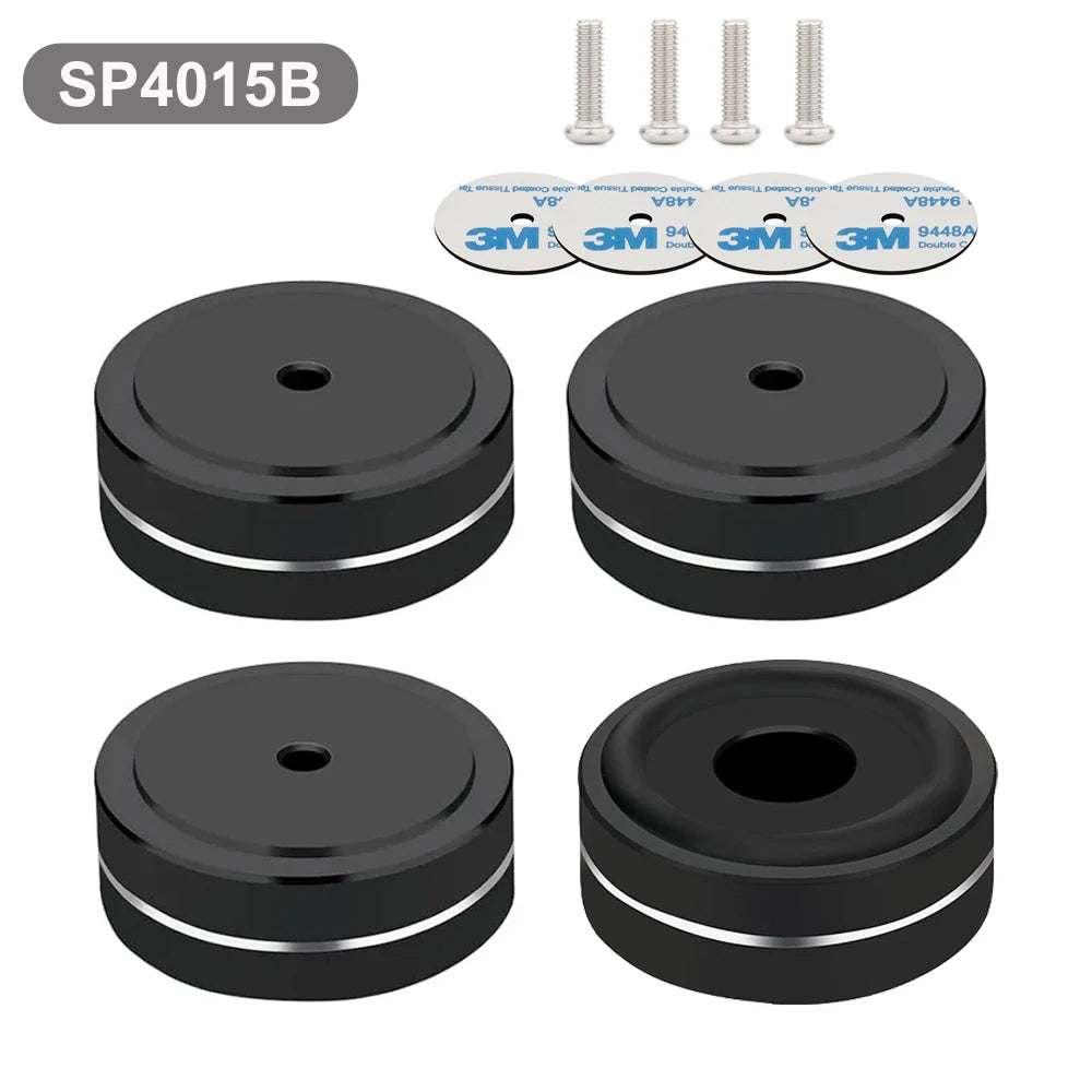 legs for speakers Speaker shoes audio equipment stand spikes amplifier supports Aluminum Feet With Non-Slip Rubber Rings