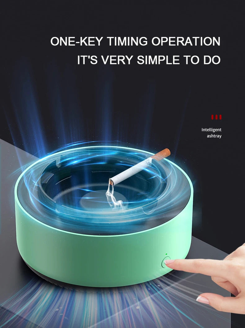 Smoke Removal Air Purification Ashtray Anion Purification Practical Automatic Purifier Ashtray Portable Gadgets For Car Ashtray