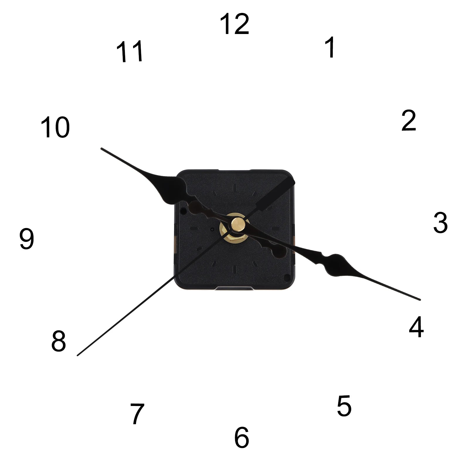 Quartz Battery Operated Silent Wall Clock Movement Mechanisms for DIY / Repair, Clock Parts Replacement