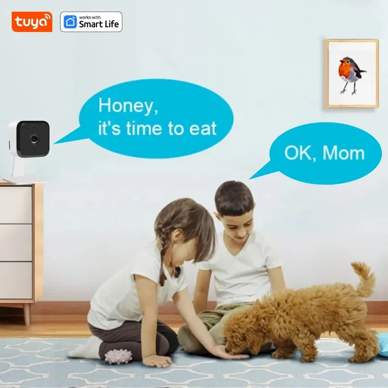 Tuya Smart 3MP HD Smart Home Security Camera,Real-time APP Alert,2-Way Audio,Human body&Sound Detection,Motion Tracking for Baby