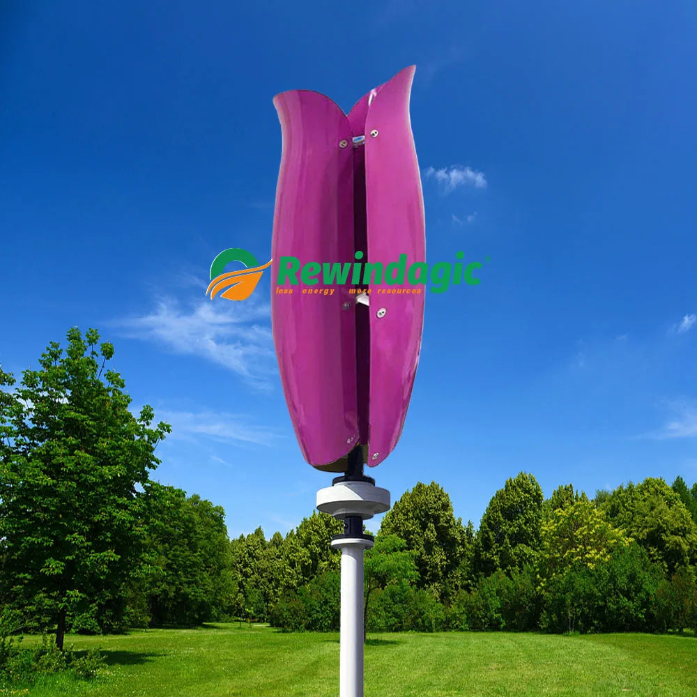 10KW Wind Turbine Generator Vertical Axis 12V 24V Free Energy Wind Power Windmill Camping Home Appliance with MPPT Charger