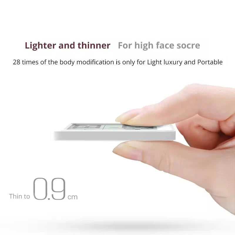 Thermohygrometer Ultra-thin Simple Smart Home Electronic Digital Thermometer Hygrometer LCD Digital Wall Clock