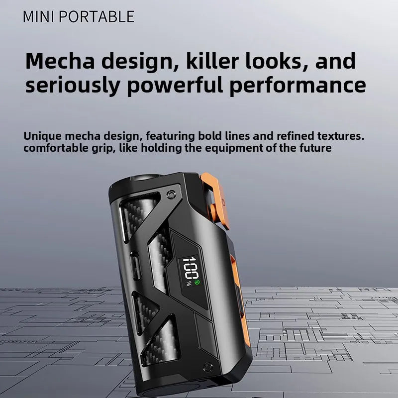 Mobile Power Bank Mecha Capsule Power Bank 5000 Mah Mini Compact Fast Charging Tail Plug Gift