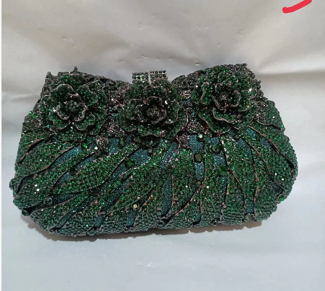 XIYUAN Women's Diamond Handbags Rhinestones Evening Bags Bridal Stones Clutch Purse Lady Clutches Bags Party Wedding Evening Bag
