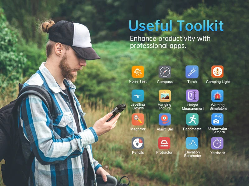 Unihertz Tank 2 PRO 8849 Rugged Smartphone with Projector 2.4K 23800 mAh 24GB+512GB Mobile Phone Android 14 100MP NFC Cell Phone