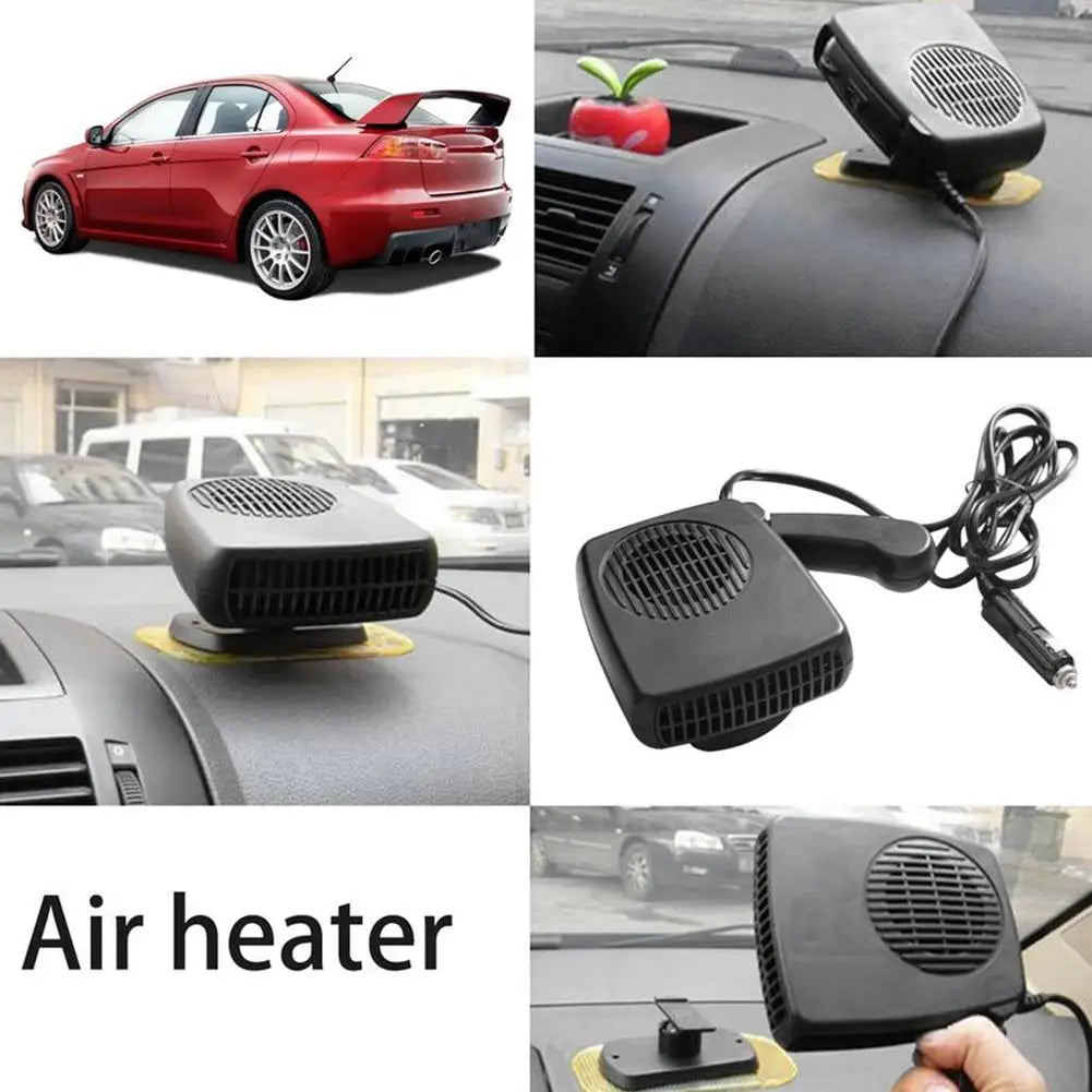 12V/24V 200W Portable Car Heater Fan Windshield Demister Defroster Cooling Heating 2 IN 1 Electric Fan For Cars Trucks