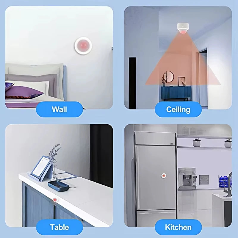 Tuya Zigbee 3.0 PIR Motion Sensor Detector Infrared Smart PIR Sensor Wireless Home Alarm System Works with Alexa Smart Life App