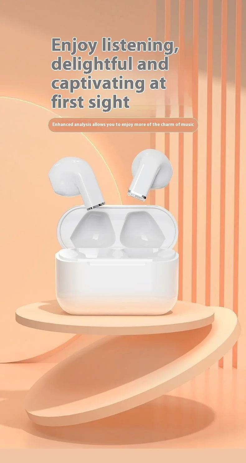 Mini Earphones Wireless Bluetooth Earbuds Long-Lasting TWS Noise Cancellation Headphones Extended Battery Life With Mic