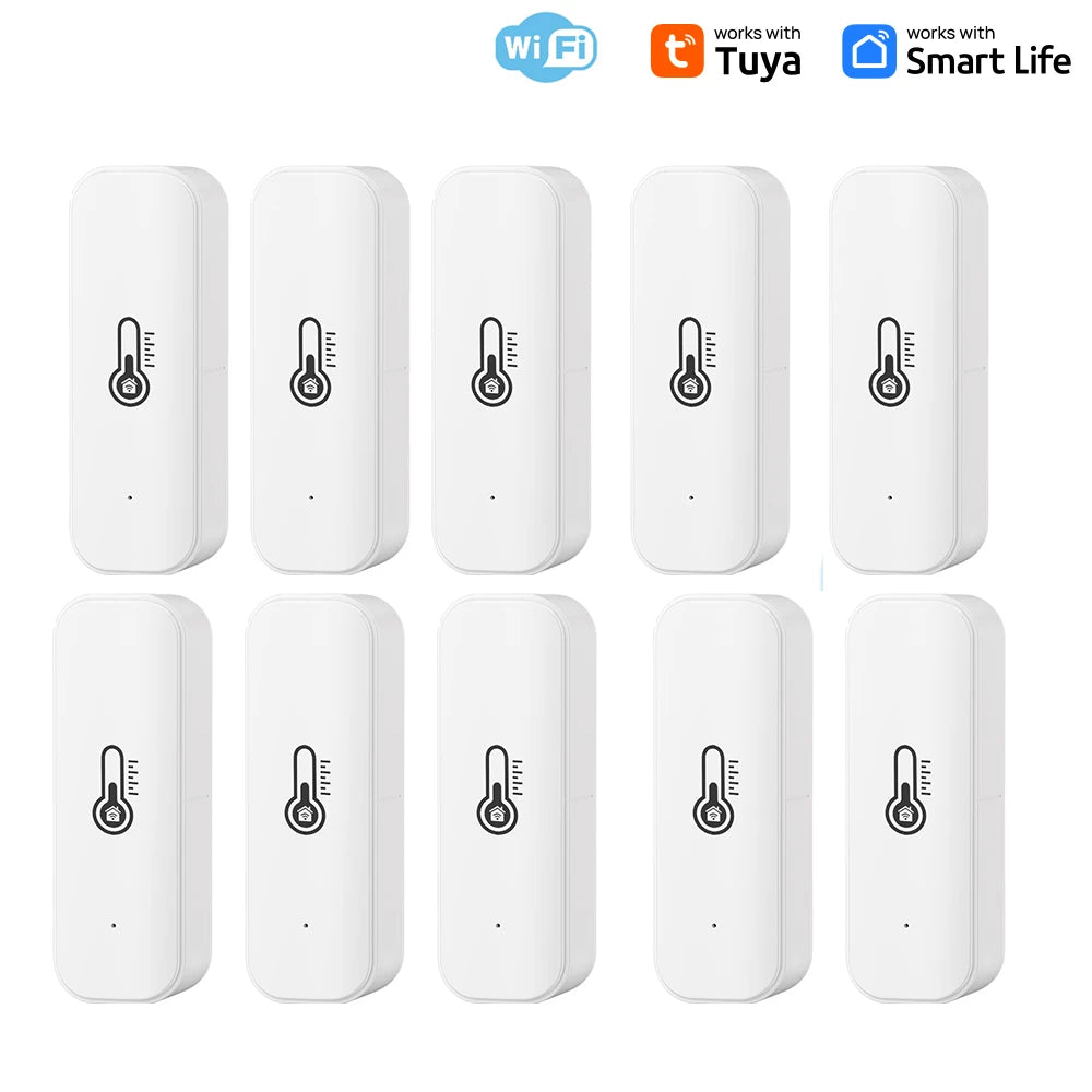 Tuya WiFi Temperature Humidity Sensor Smart Life Remote Monitor For Smart Home Work with Alexa Google Assistant