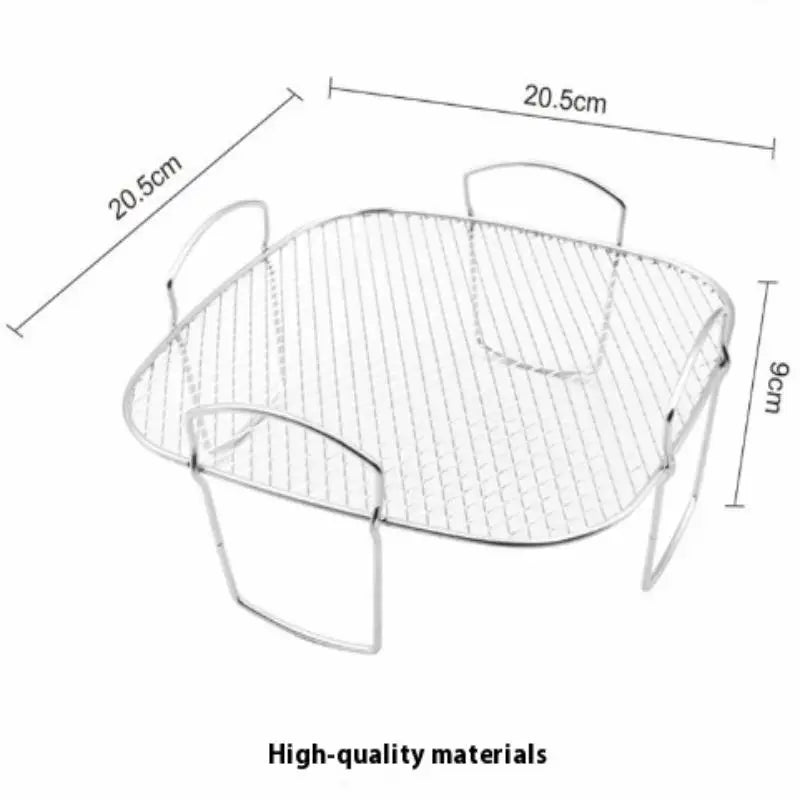 Air Fryer Grille Suitable For Air Fryers Oven Grill Stainless Steel Stackable Grill Kitchen Utensils Cook Multiple Foods