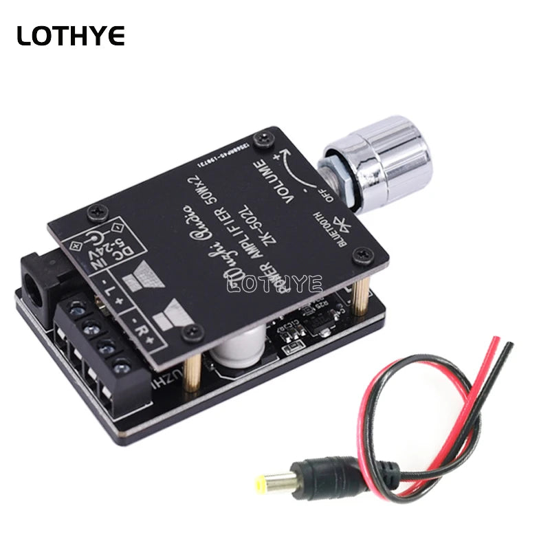 MINI Bluetooth 5.0 Audio Speakers DIY High Power Digital Amplifier Stereo Board 50W+50W AMP Amplificador Home Theater 502L