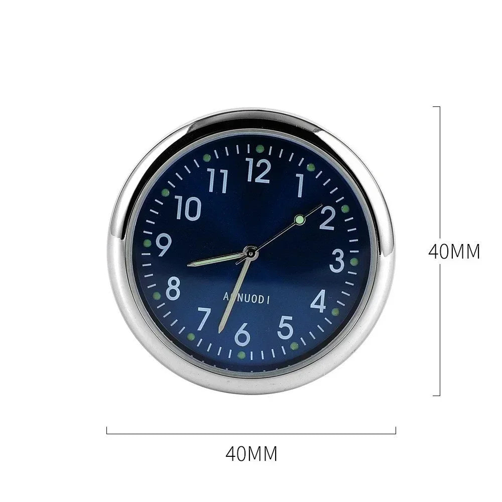 Car Clock Luminous Automobiles Internal Stick-On Mini Digital Watch Mechanics Quartz Clocks Auto Ornament Car Accessories Gifts