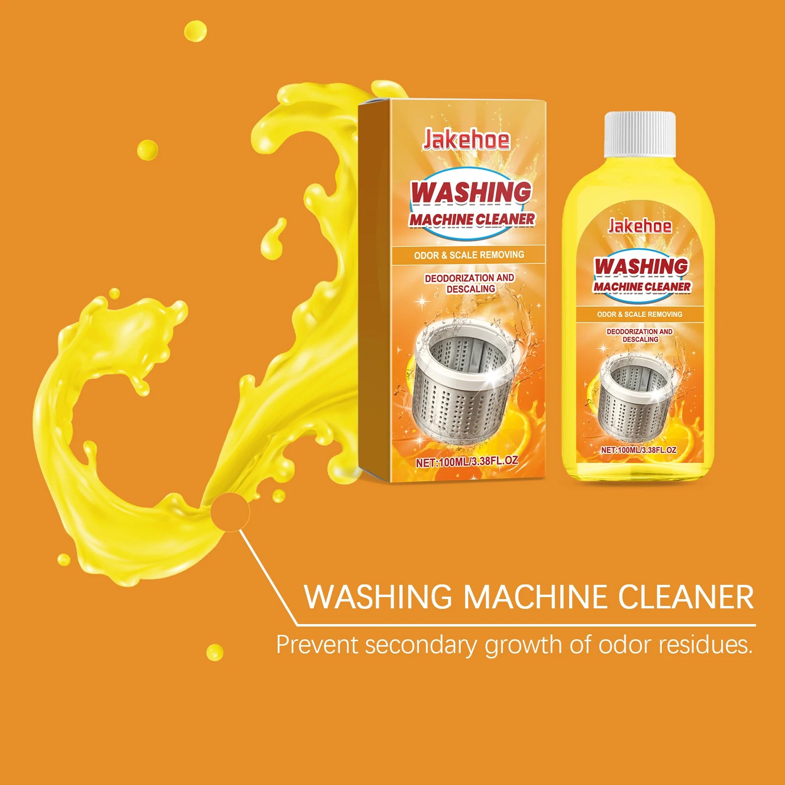 Washing Machine Cleaner Eco-Friendly Deep Cleaning Liquid Washer Cleaner Deodorizer Detergent Washing Machine Cleaning Liquid
