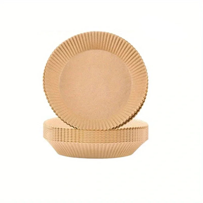 Air Fryer Disposable Paper Air Fryer Accessories Square Round Oil-proof Liner Non-Stick Mat for Kitchen Oven Baking