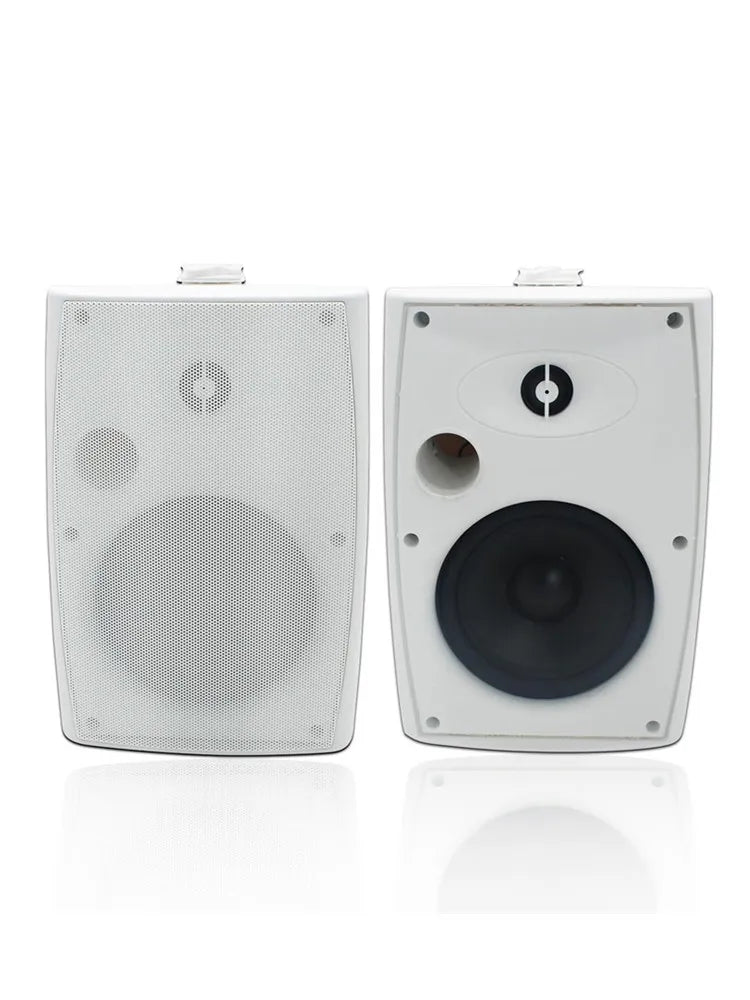 Herdio 2PCS 6.5‘’ 400W Outdoor Passive Speakers Wired Waterproof With Powerful Bass Wall Mount Speakers For Patio Poolside