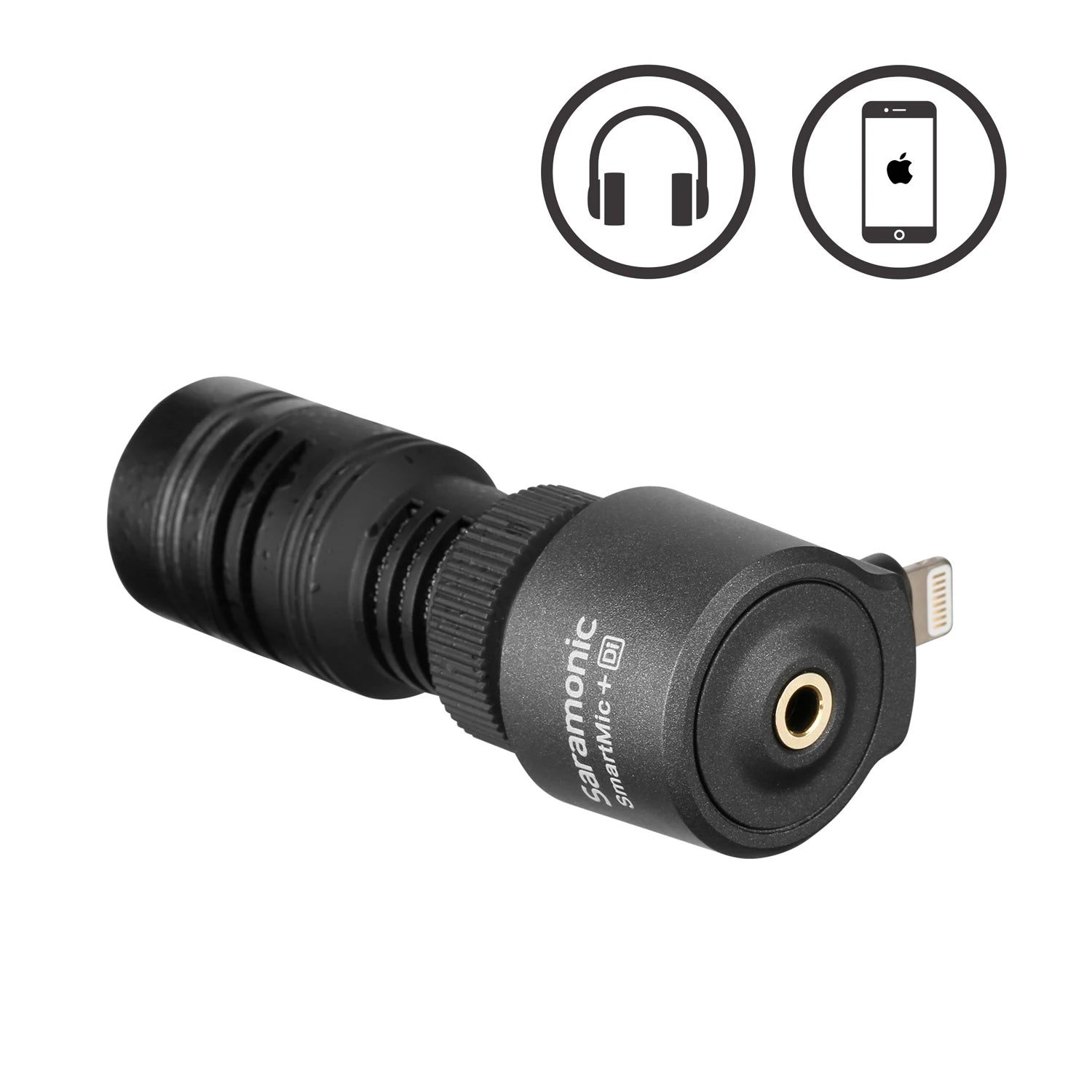 Saramonic SmartMic + Di/UC Type-C Directional Microphone with Foam Windscreen for IOS iPhone 13 11 7 7 plus Android Smartphones