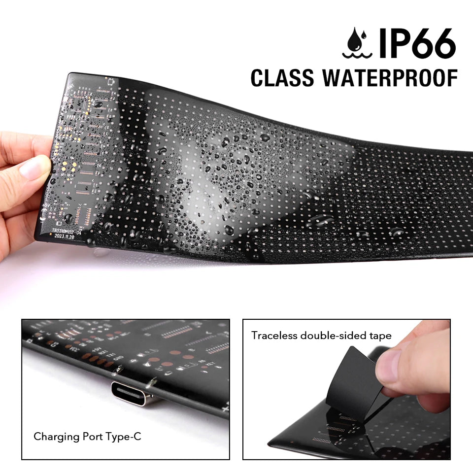 Smart Pixel LED Display Panel Digital Screen Matrix Programmable Advertising Sign USB 5V APP Control Customize Image Animation
