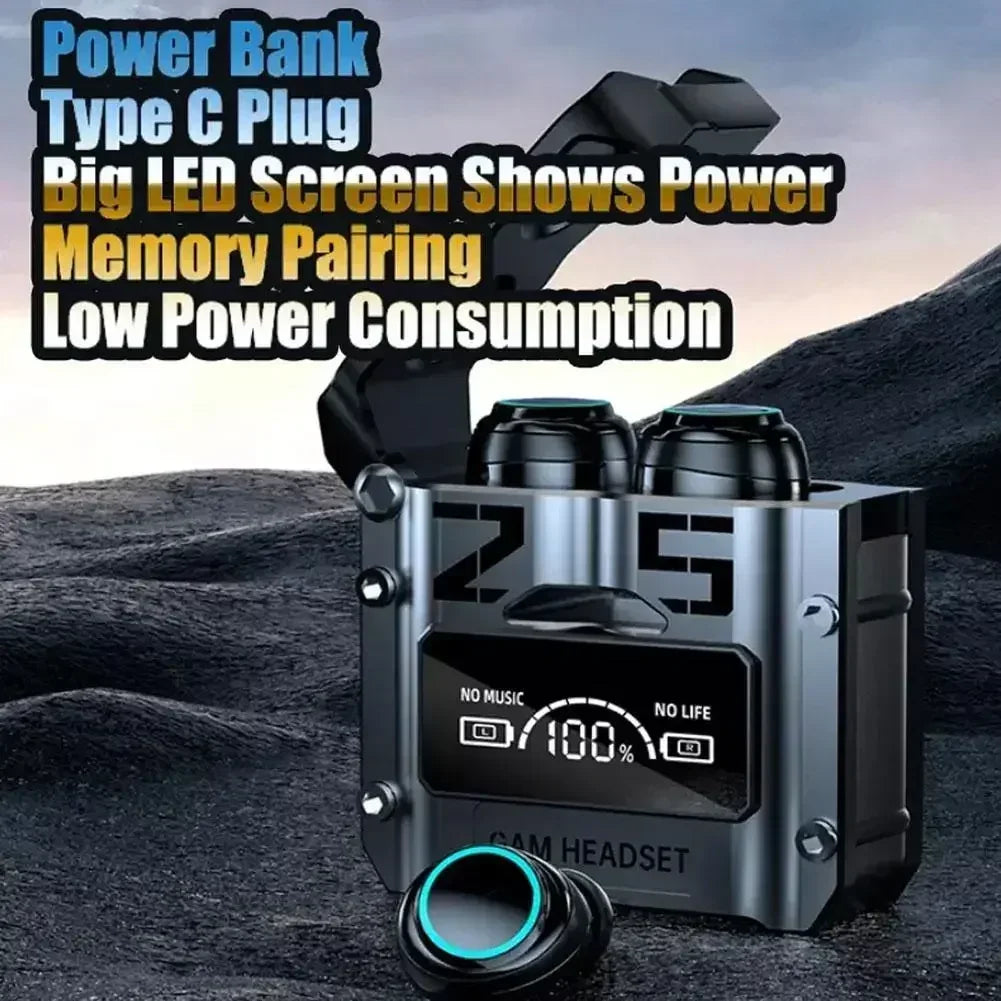 M25 TWS Wireless Headphones Earphones Bluetooth Touch Control Noise Reduction Stereo Waterproof Earbuds Headsets