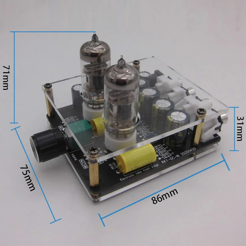 Upgraded 6K4/6A2 Tube Preamplifier Amplifiers HiFi Tube Preamp Bile Buffer Auido Amp Speaker Sound Amplifier Home Theater DIY
