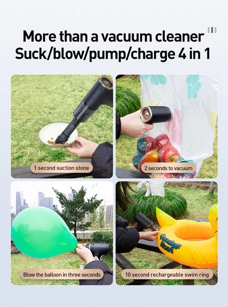 Youpin Car Vacuum Cleaner Powerful Cleaning Machine Strong Suction Handheld For Car Home Portable Wireless Cleaner New Mi