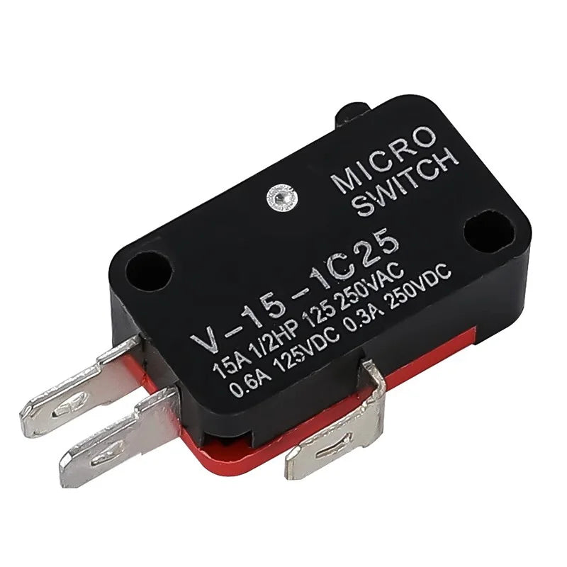 10pcs/lot Large micro switch V-15-1C25, silver point V-15-IC25 microwave oven, contact switch, copper point tact switch