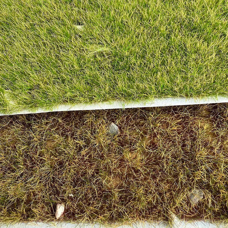11*15cm Model Grass Turf With Stone Lawn Model Material Micro Landscape Platform Diy Material 1/64 Scale Train Railway Layout