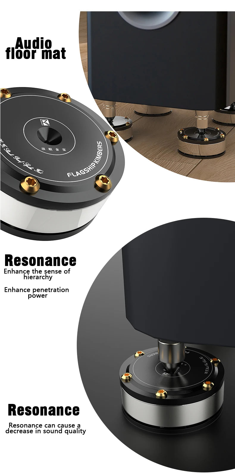 2025 New Home Theatre System XSSH Audio Audiophile Shock Damping Pad Heavy Speaker CD Amplifier Spike Stand HiFi Isolation Feet