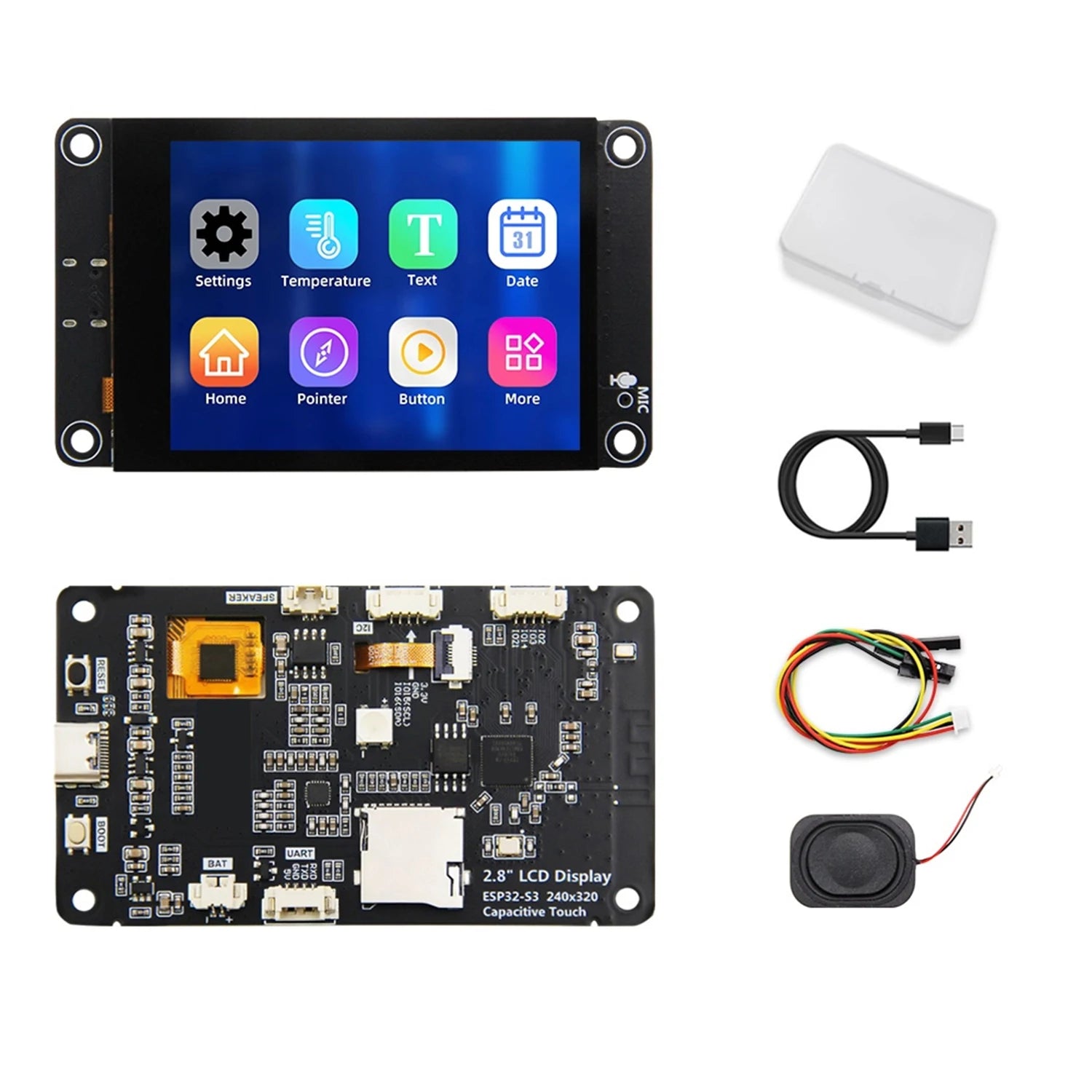 ESP32-S3 ESP32 S3 2.8-inch TFT Module Touch Screen Development Board With WiFi Bluetooth Smart AI Display 240x320 IPS Screen