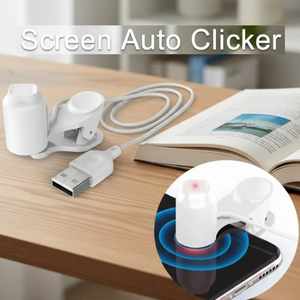 Small Gadget 3 Gears Screen Auto Clicker USB Phone Tap Auto Clicker Device Mini Adjustable Auto Like Tap Device Smart Phone
