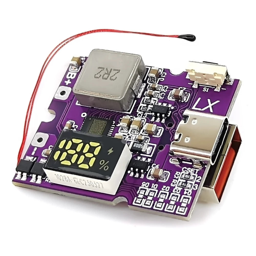 22.5W Power Bank Bidirectional Fast Charging Mobile Power Module Circuit Board With Digital/Light Type-C USB Suppor PD/QC3.0 2.0