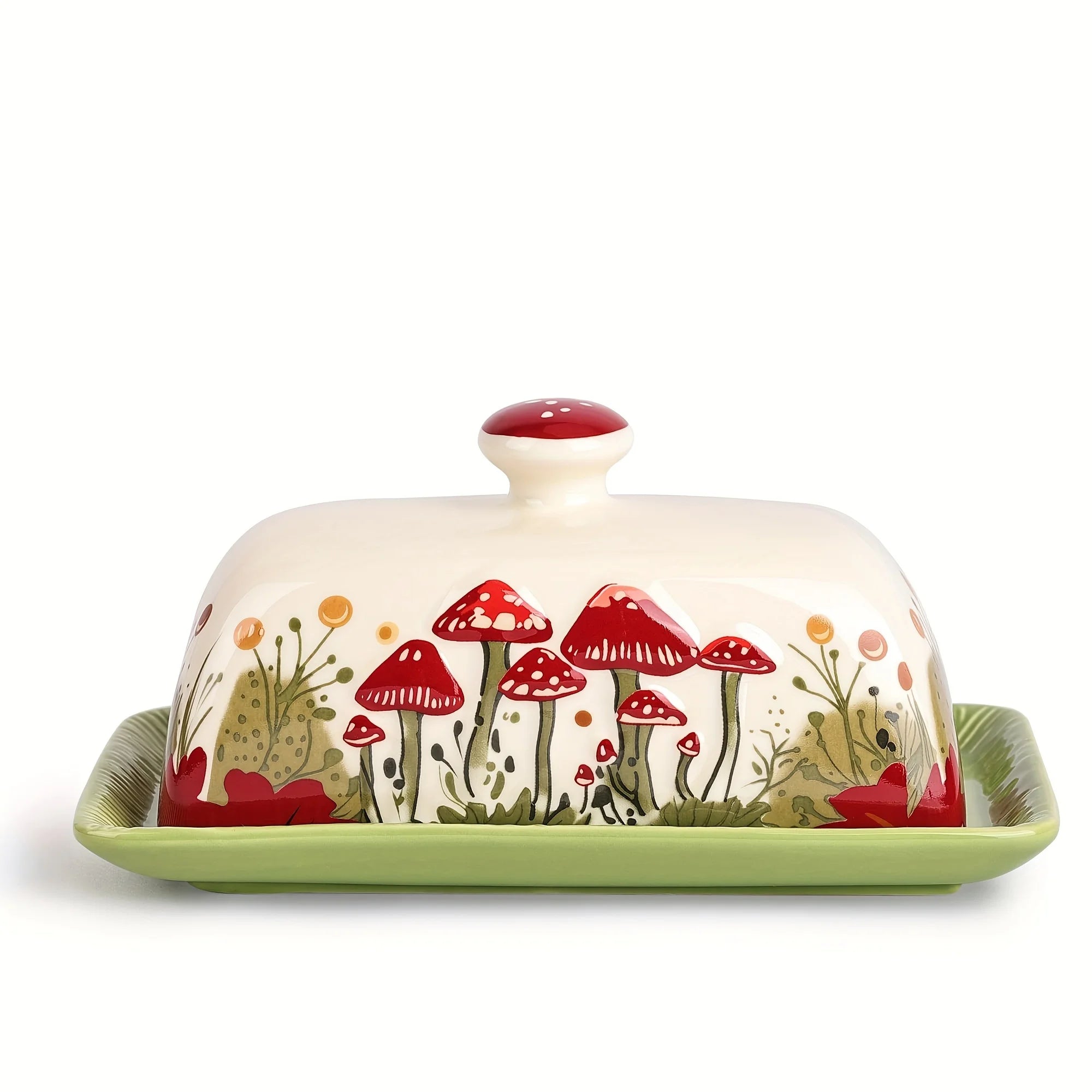 [Microwave Safe] Ceramic Butter Dish with Lid | 1pc | Ceramic | Dishwasher, Freezer, Oven, and Microwave Safe