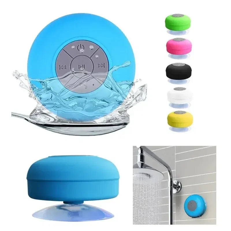 Portable Wireless Bluetooth Speaker Audio Waterproof Easy-Access Control Buttons Music Player for Office Car Home Shower Speaker