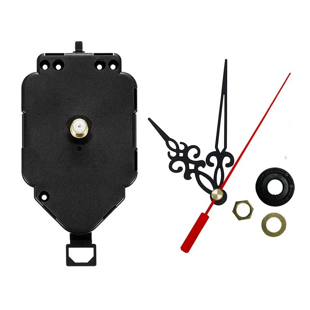 Silent Pendulum Clock Movement Mechanism Threaded Shaft Quartz Clockwork with Clock Hands DIY Wall Clock Kits Replacement