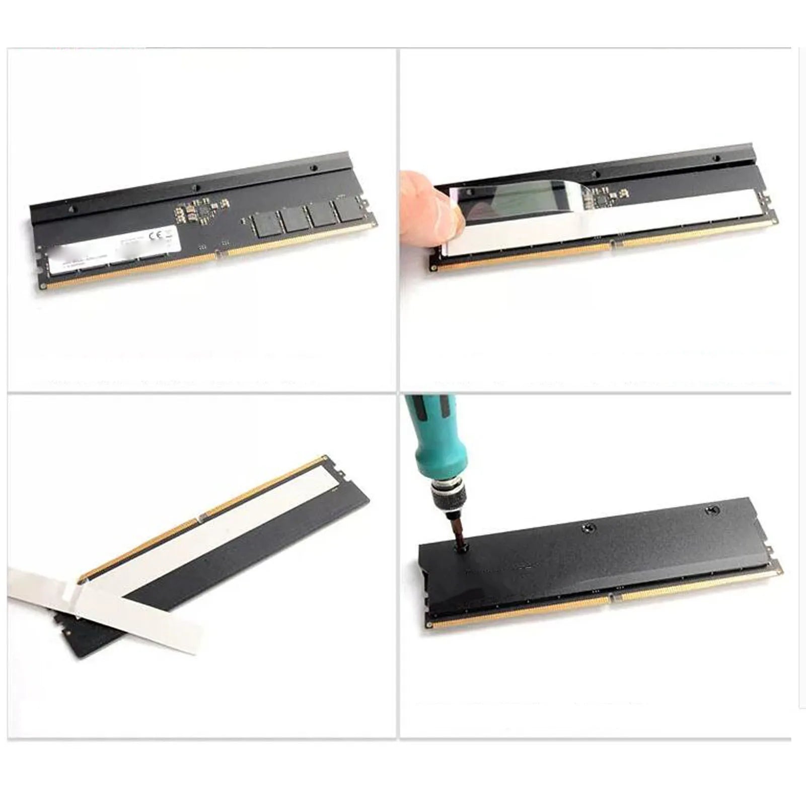 Computer Water Cooling Heatsink Aluminium Alloy Memory Cooling Heatsink DDR5 Memory Cooler