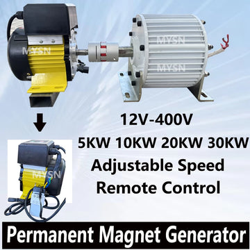 5KW 10KW 20KW 30KW 12V-400V Magnetic Power Generator System Low RPM Low Noise Free Energy Generator For Water Turbine